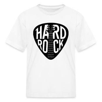 Hard Rock Guitar Pick - Kid's T-Shirt - white - Front