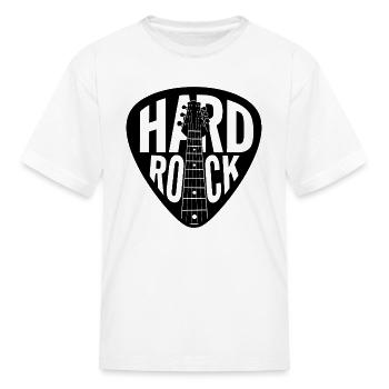 Hard Rock Guitar Pick - Kid's T-Shirt - white - Front