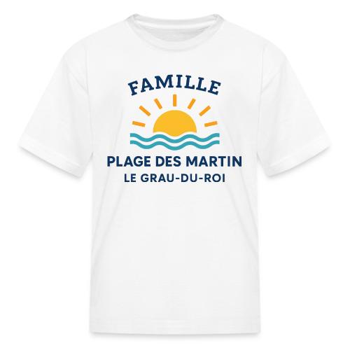 Family Beach Shirt – Plage des Martin Design - Kid's T-Shirt