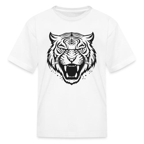 Wild Tiger Fashion, the fury of the feline tiger. - Kid's T-Shirt