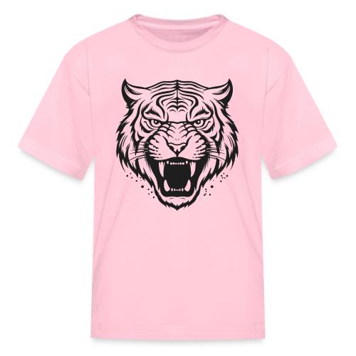 Wild Tiger Fashion, the fury of the feline tiger. - Kid's T-Shirt