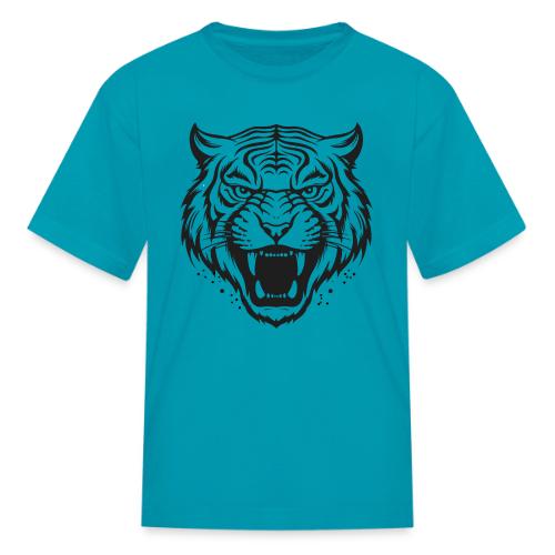 Wild Tiger Fashion, the fury of the feline tiger. - Kid's T-Shirt