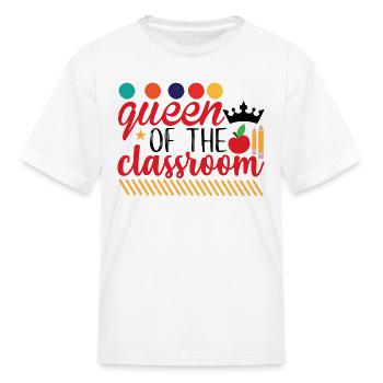Queen Of The Classroom 2023 - Kid's T-Shirt - white - Front