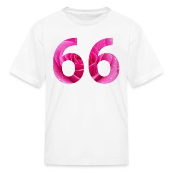 sixty six roses - Kid's T-Shirt - white - Front
