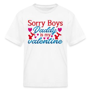 toddler boy valentine - Kid's T-Shirt - white - Front