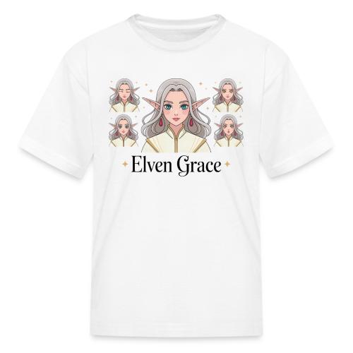 Elven Grace Fantasy Elf Maiden Graphic Magic - Kid's T-Shirt