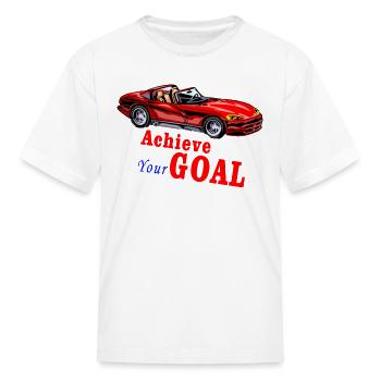 focus on your goal t-shirt - Kid's T-Shirt - white - Front