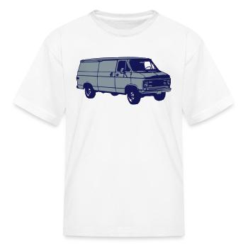 mini van - Kid's T-Shirt - white - Front