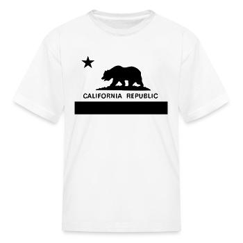 california republic - Kid's T-Shirt - white - Front