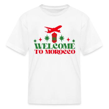 Bienvenue au Maroc - T-shirt Enfant - blanc - Devant