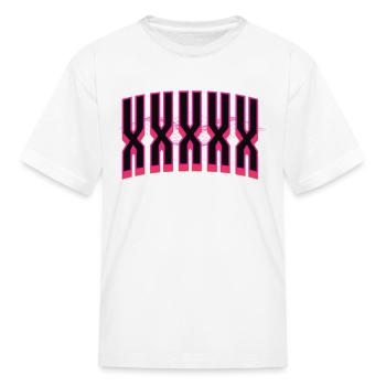 neon x - Kid's T-Shirt - white - Front