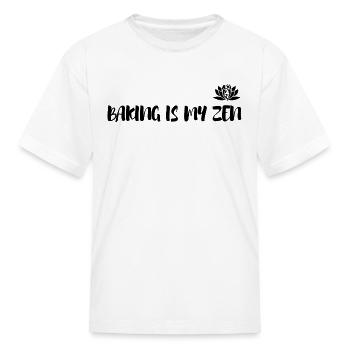 BAKING IS MY ZEN - Kid's T-Shirt - white - Front