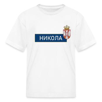 NIKOLA - Kid's T-Shirt - white - Front