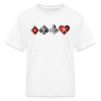 Poker - Gambling - Casino - Kid's T-Shirt - white - Front