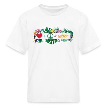 Heaven is love and peace - Kid's T-Shirt - white - Front
