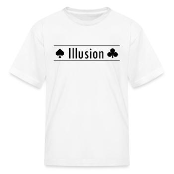 Illusion spades clubs card game magic poker spell - Kid's T-Shirt - white - Front