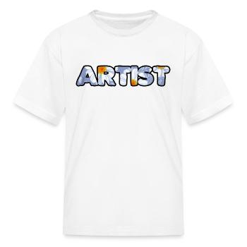 Artist daisy - Kid's T-Shirt - white - Front