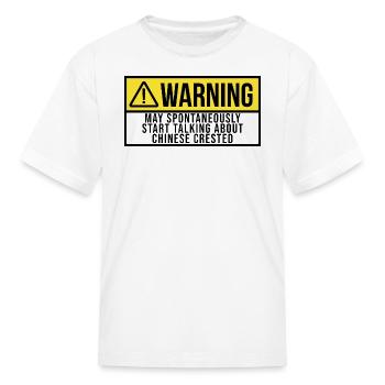 Commencez à parler des chinois à crête - T-shirt Enfant - blanc - Devant