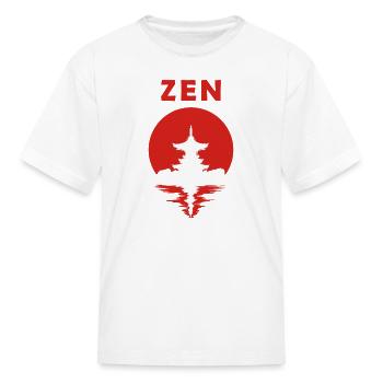 Zen Sun - Kid's T-Shirt - white - Front