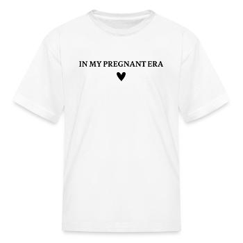 In My Pregnant Era - Kid's T-Shirt - white - Front