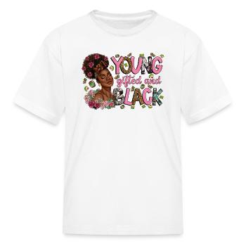 Young Gifted and Black - Kid's T-Shirt - white - Front