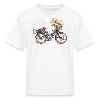Floral Market open daily seeds stems blooms - Kid's T-Shirt - white - Front