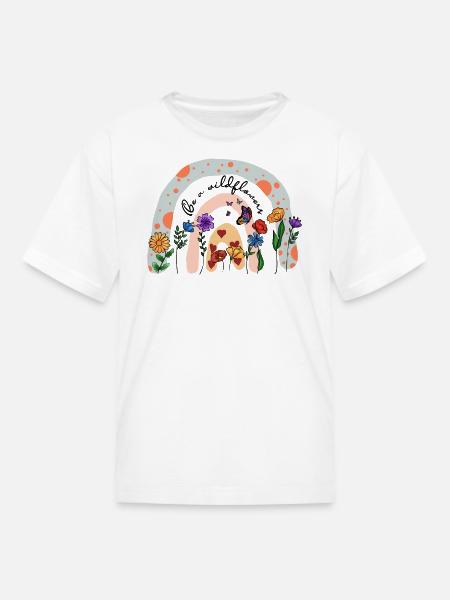 Be a wildflowers - Kid's T-Shirt - white