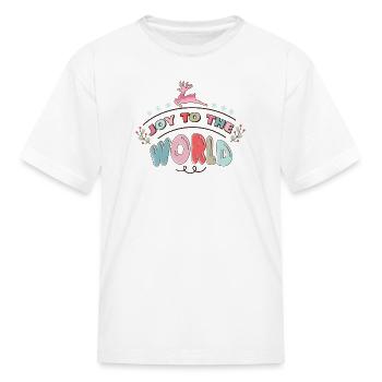 Joy To The World - Kid's T-Shirt - white - Front