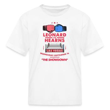 Welterweight Legends - Leonard vs Hearns - Kid's T-Shirt - white - Front