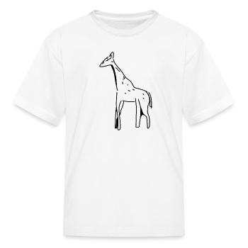 giraffe icon mammal animal - Kid's T-Shirt - white - Front