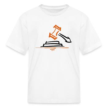Gavel, Hammer, Court, Judge, Auction - Kid's T-Shirt - white - Front