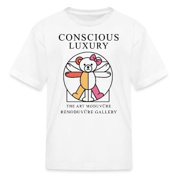 Colorblock Bear Walk - Kid's T-Shirt - white - Front