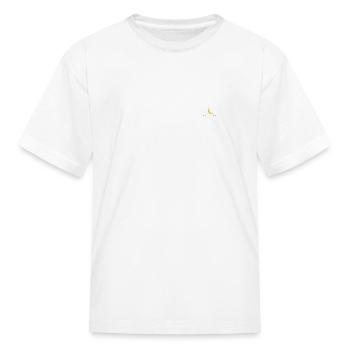 Minimal Crescent Moon & Morse Code - Kid's T-Shirt - white - Front