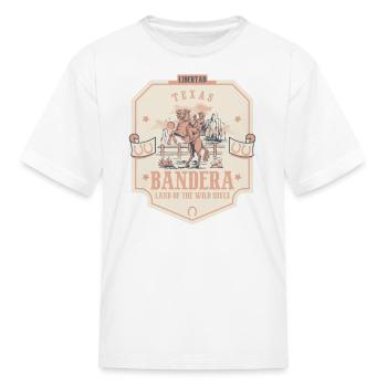 bandera texas wild west town - Kid's T-Shirt - white - Front