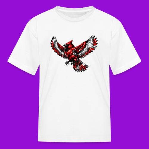 Silver Cardinal in Flight - Kid's T-Shirt