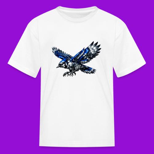 Silver Blue Jay Dive - Kid's T-Shirt