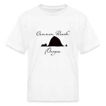 Cannon Beach, Oregon, Souvenir, Gifts, Beach, - Kid's T-Shirt - white - Front