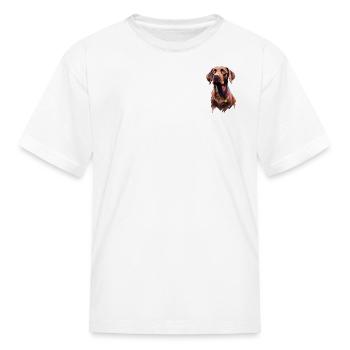 "Beau" Chocolate Labrador Retriever, Dog, Puppy - Kid's T-Shirt - white - Front