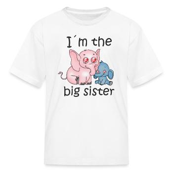 Je suis la grande soeur B - T-shirt Enfant - blanc - Devant