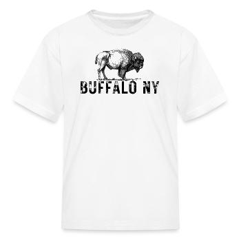 BUFFALO NY - Kid's T-Shirt - white - Front