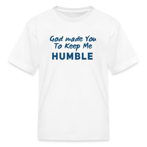 Christian Humility (blue) - Kid's T-Shirt