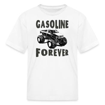 Gasoline Forever - Kid's T-Shirt - white - Front