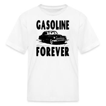 Gasoline Forever - Kid's T-Shirt - white - Front