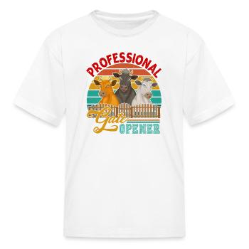 Professional Gate Opener - Kid's T-Shirt - white - Front