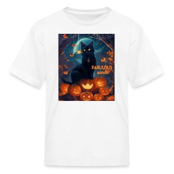 "Fabulous Boo" - Kid's T-Shirt - white - Front