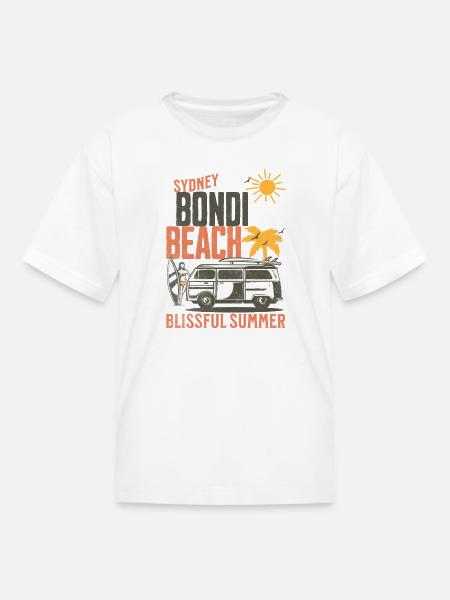 Sydney Bondi Beach Surfer - Kid's T-Shirt - white