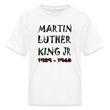 Martin Luther King day 2024 MLK Day.Equality&Freed - Kid's T-Shirt - white - Front
