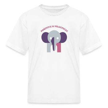 Positive and Practical - Kid's T-Shirt - white - Front