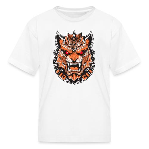 Tribal Demon Wolf Mask - Kid's T-Shirt