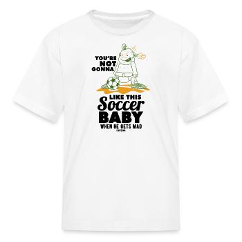 Baby toddler football - Kid's T-Shirt - white - Front